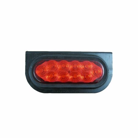 AFTERMARKET 1 6 Oval 10 LED Tail Light Kit with Mounting Bracket For Trucks And Trailers ELJ50-1107
